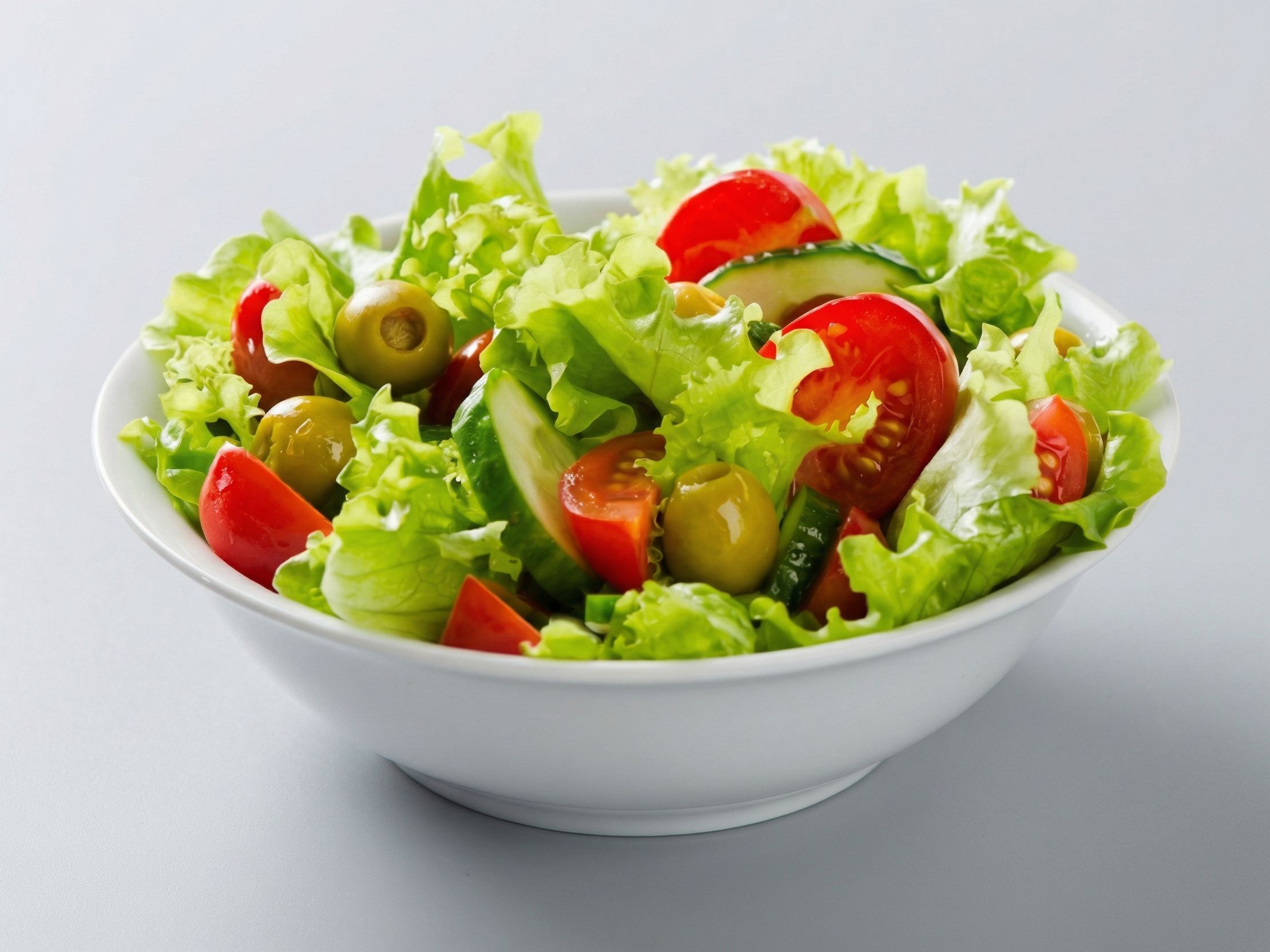 Green Salad and Mixed Pickles