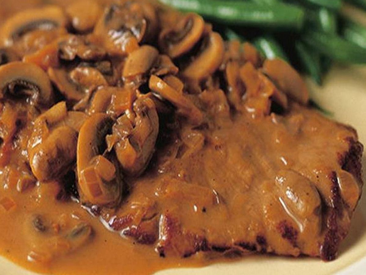Italian Style Veal Scallops with Mushroom