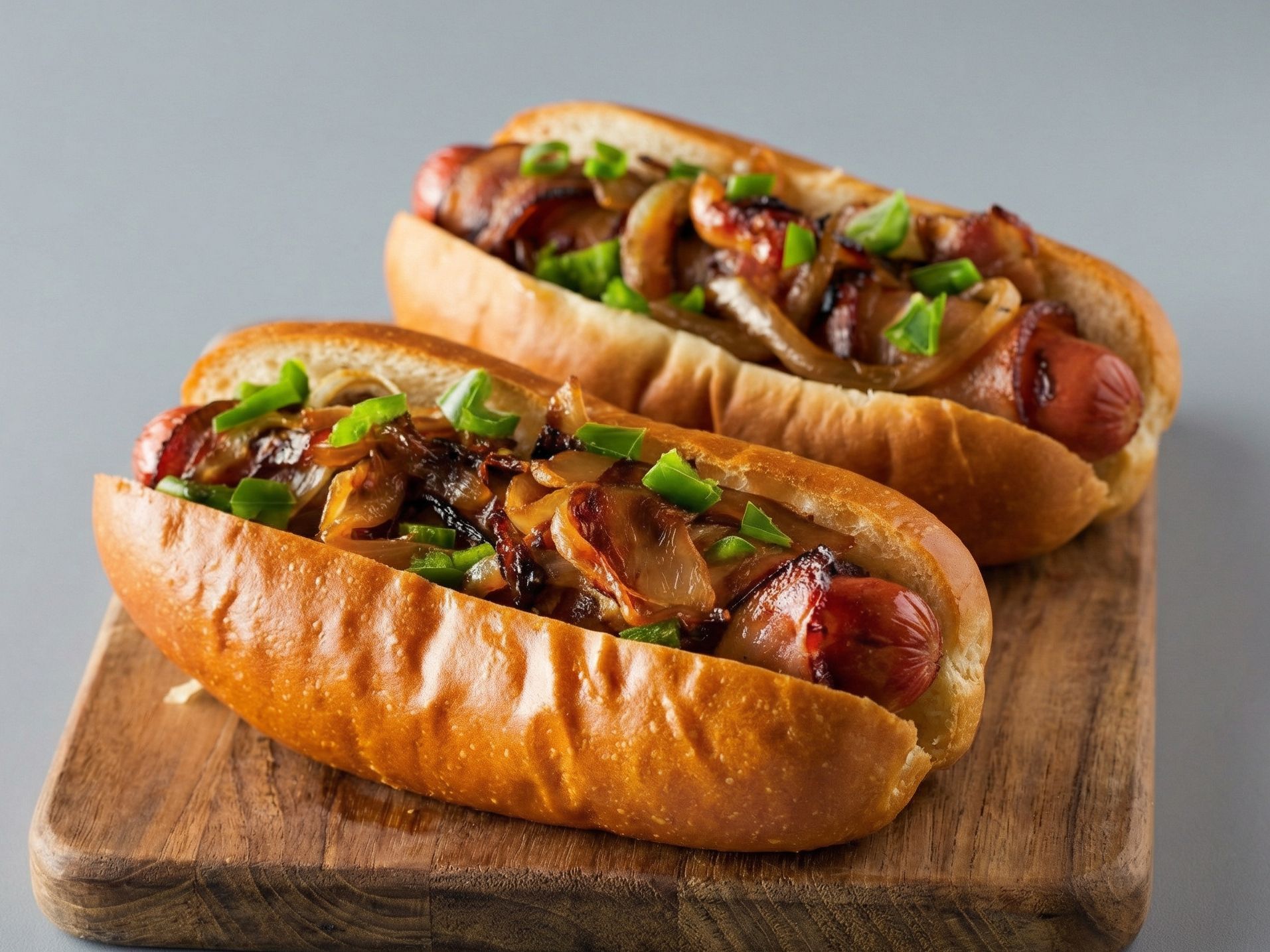 Hot Dog with vegetables Sandwich