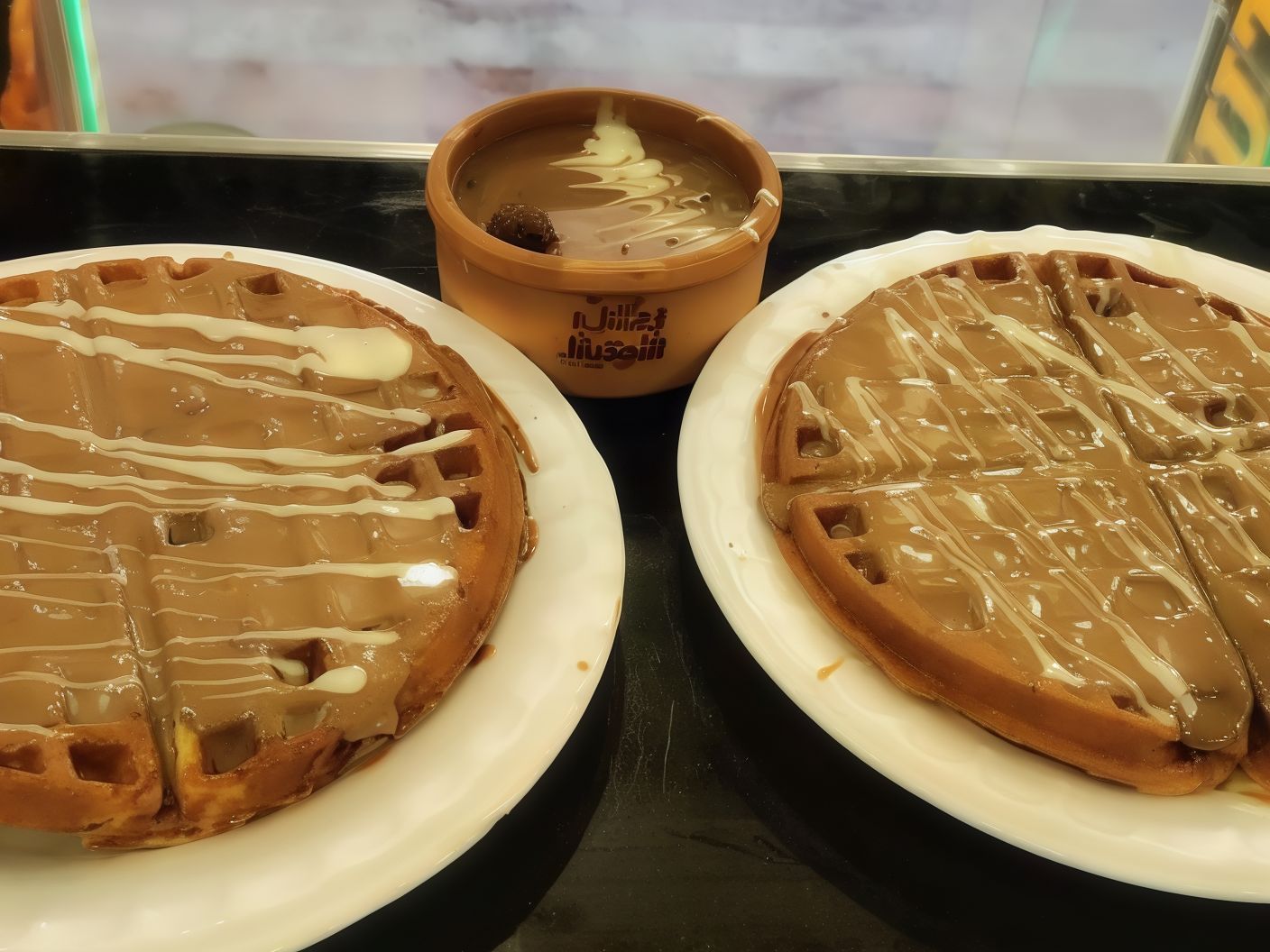 2 Nutella Waffles and 1 Nutella Tagine
