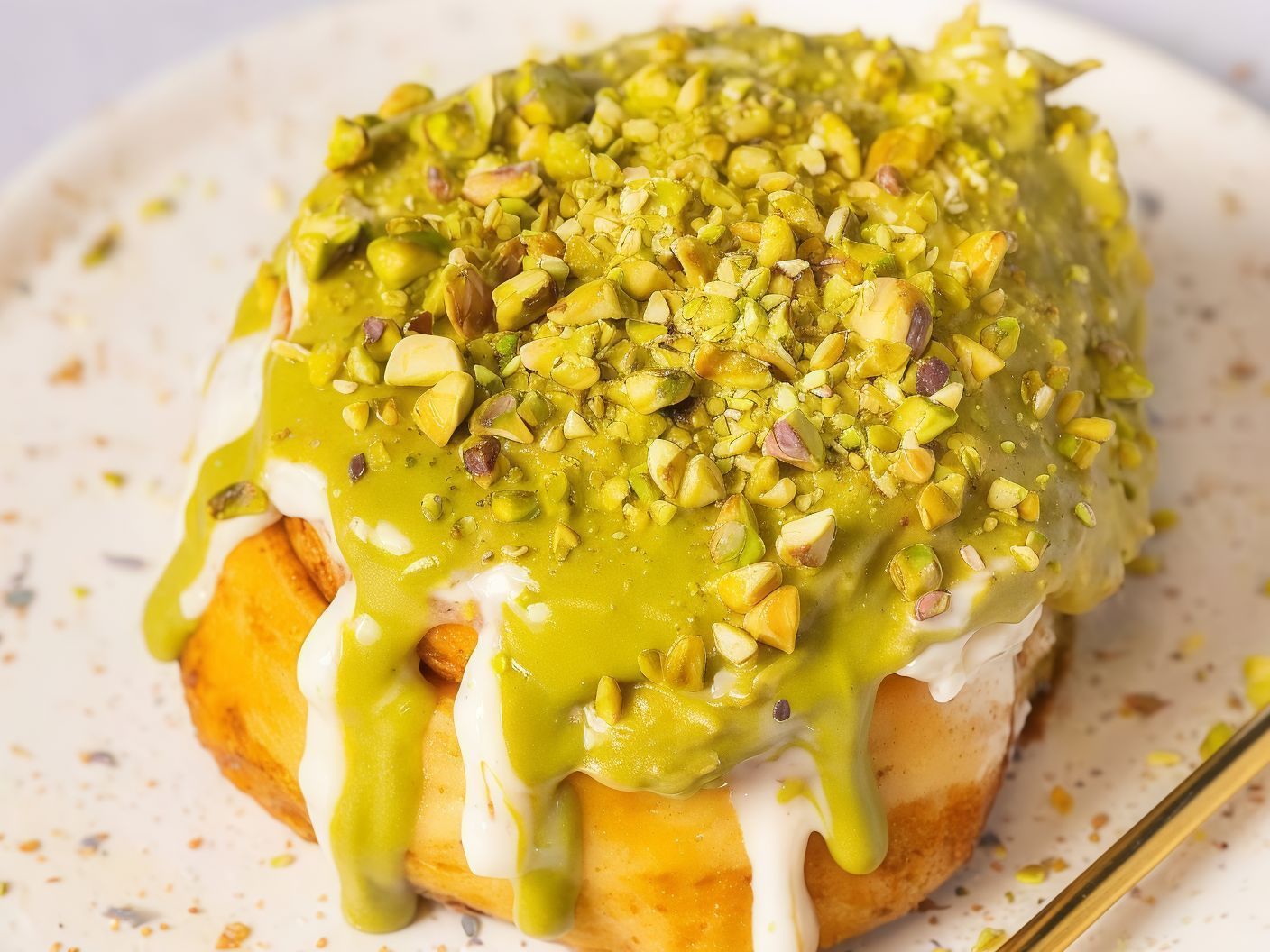 Pistachio Cinnamon Roll