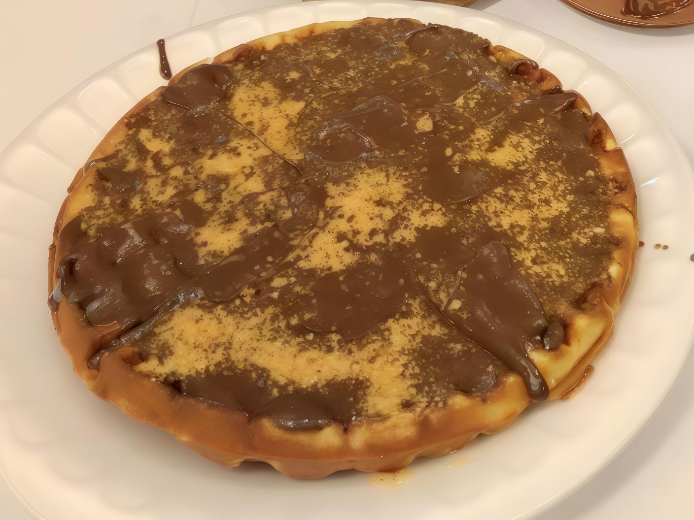 Lotus and Nutella Waffle Half and Half