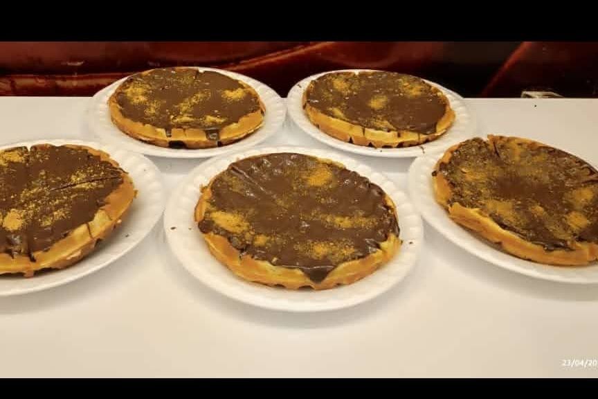 6 pcs Chocolate Nutella Waffle Deal