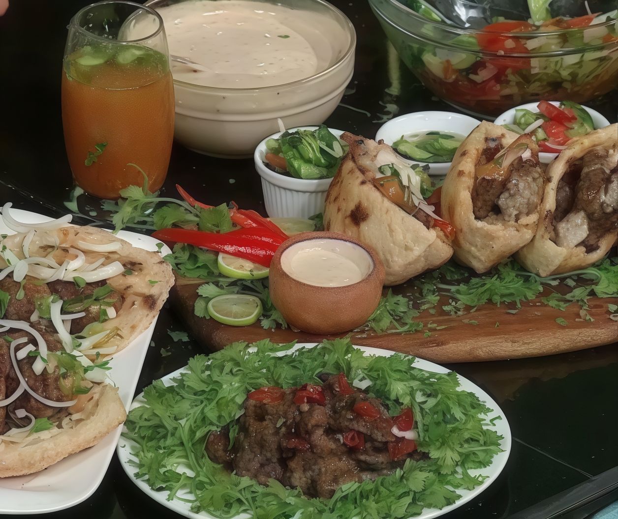 Liver With Kofta Loaf