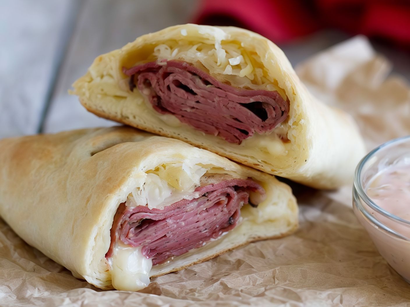 Pastrami With Chicken Calzone