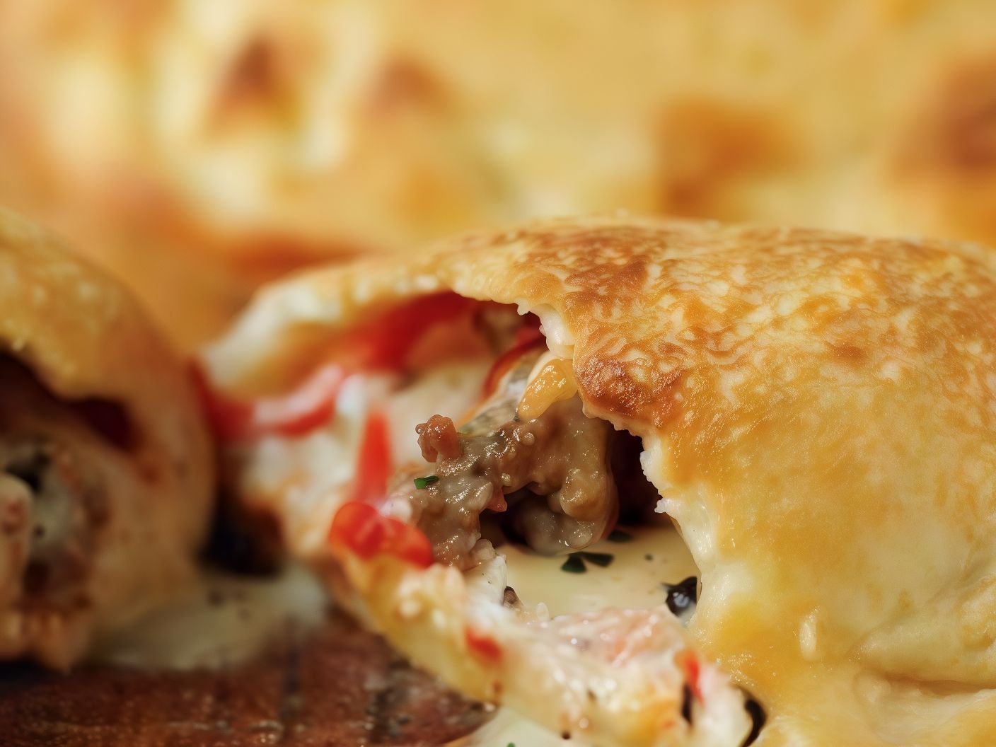Oriental Sausage Calzone