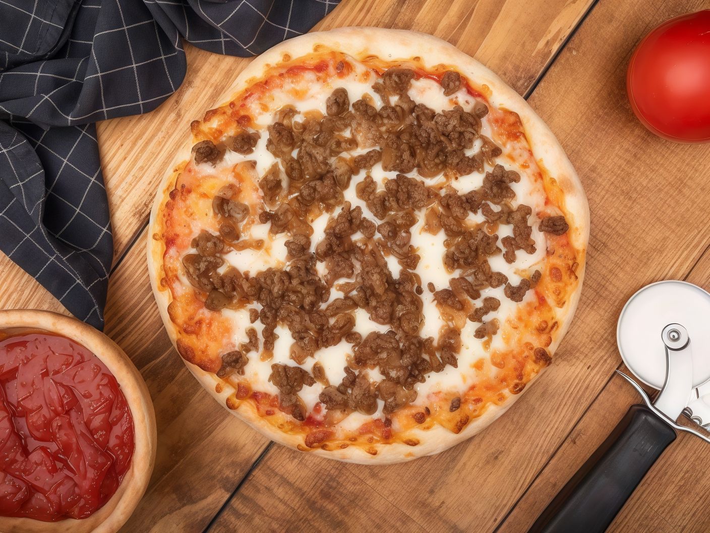 Minced Meat Pizza
