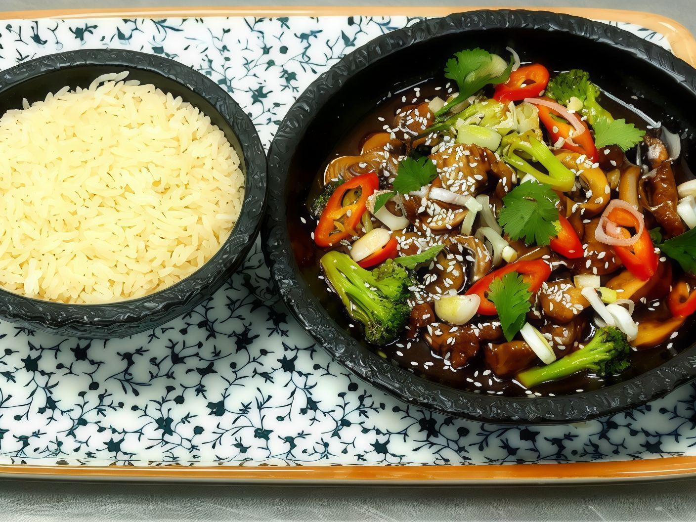 Asian Ginger Beef Platter