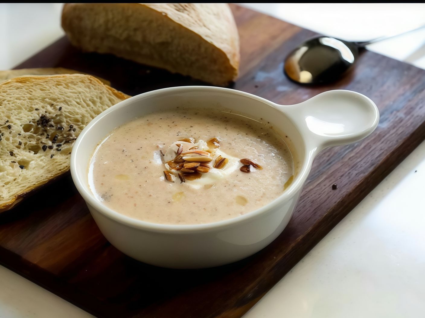 Mo's Bistro Almond Soup