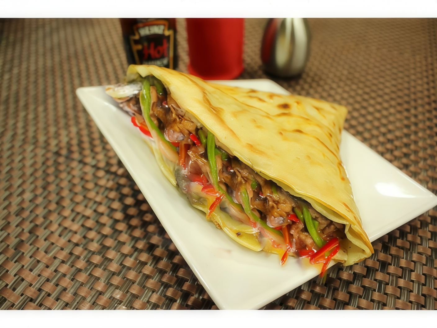 Mixed meat crepe