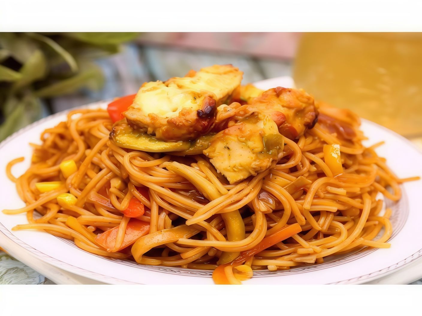 Spaghetti With Chicken