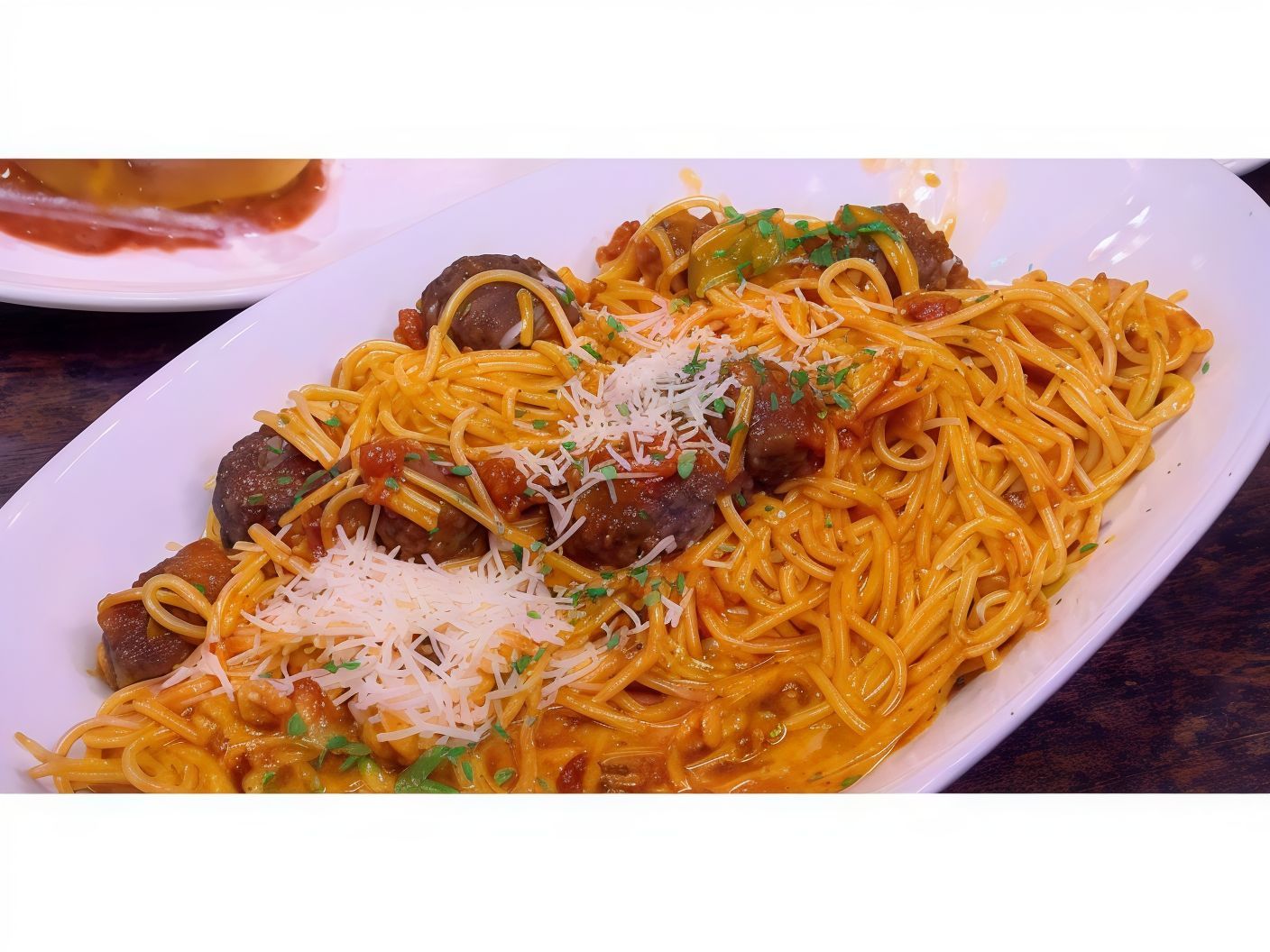 Mixed meat spaghetti