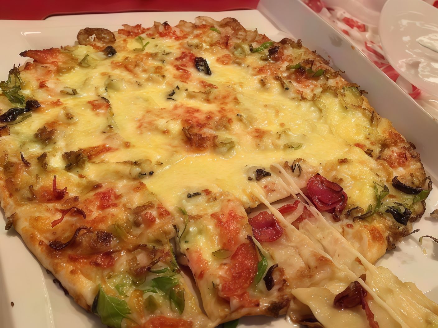 Roumi Cheese Oriental Pizza