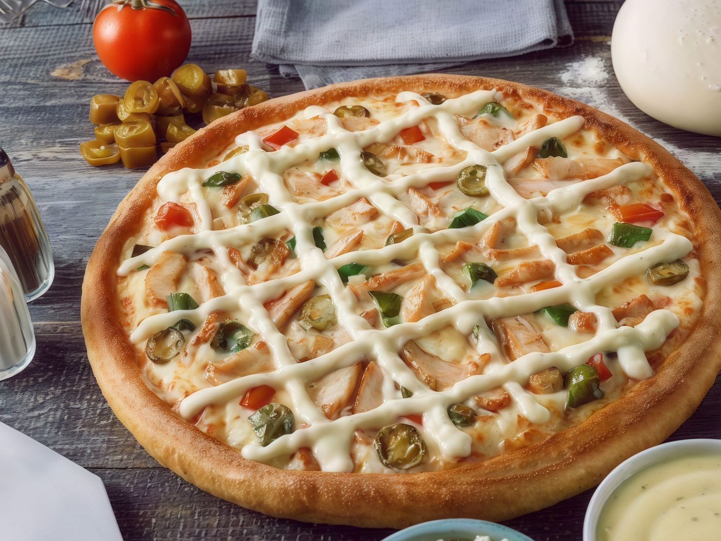 Chicken Oriental Pizza