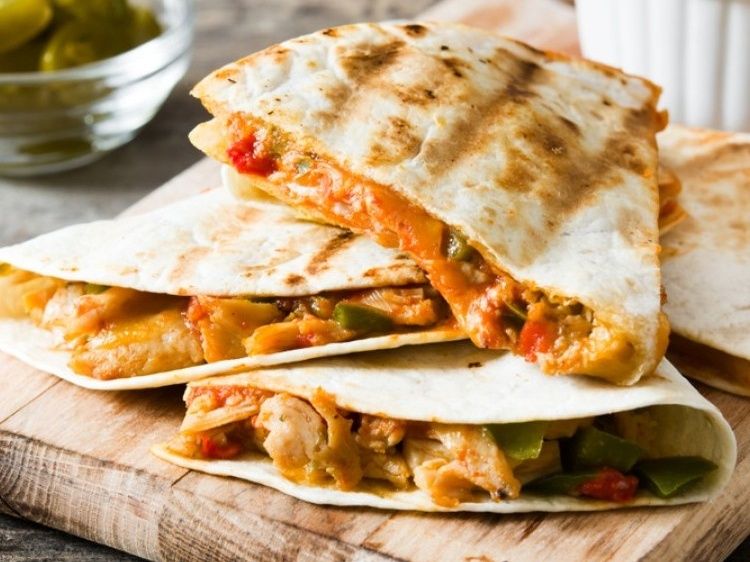 Ground beef quesadilla