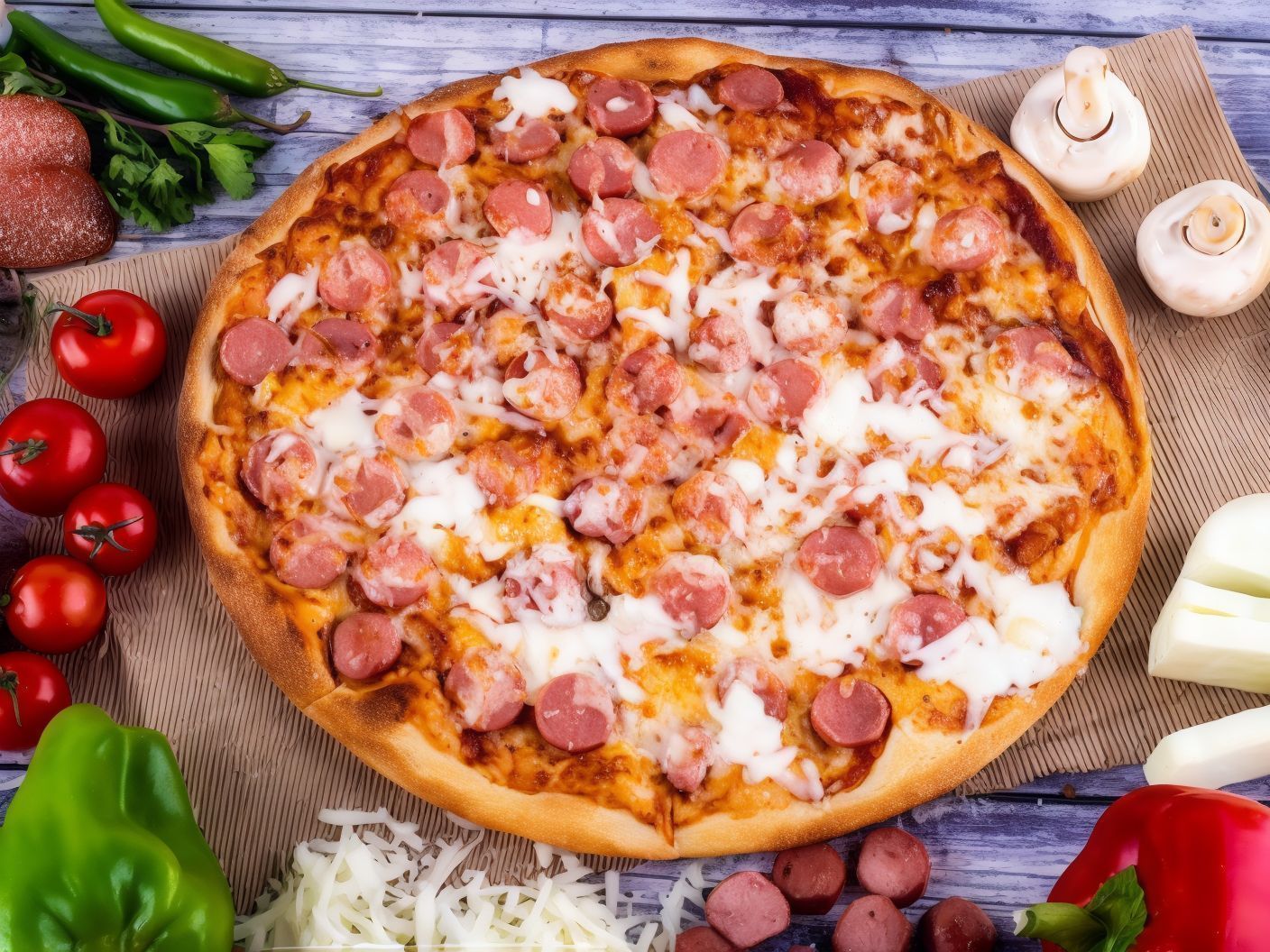 Hot Dog Pizza