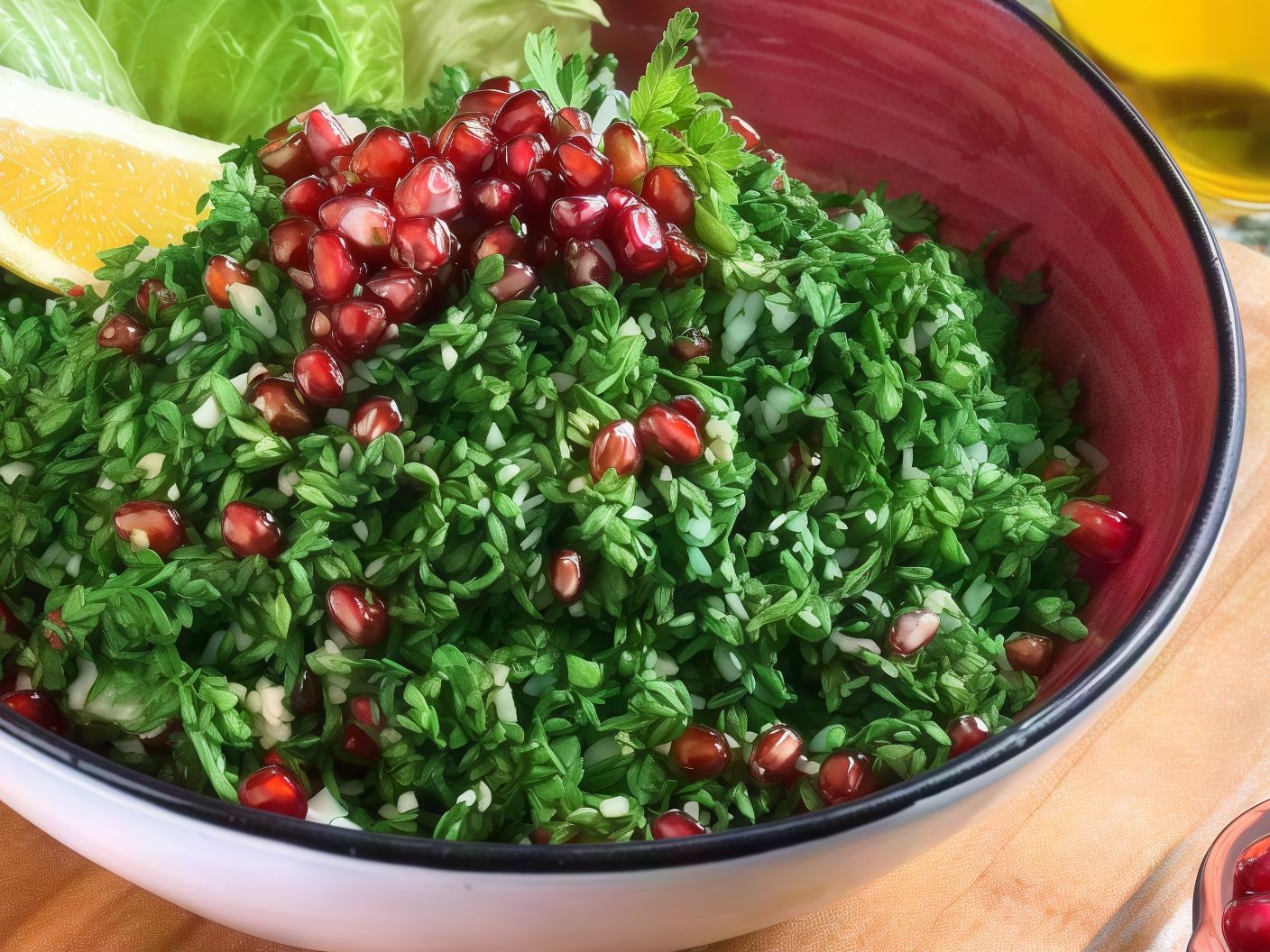 Tabouleh with Pomegranate