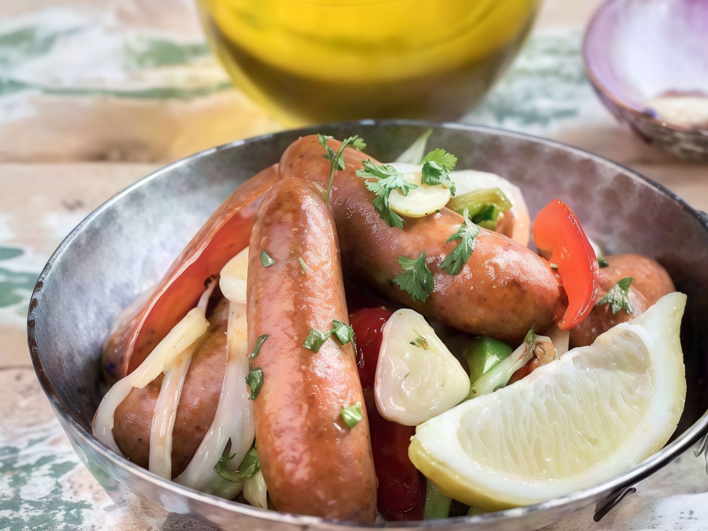 Spicy Sausage With Vegetables