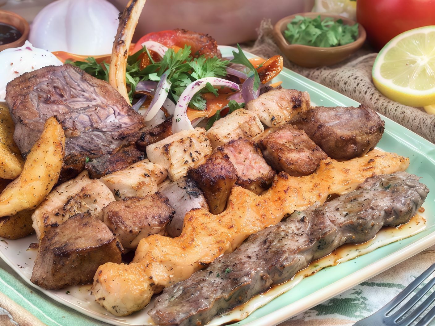 Mixed Grill For One Person