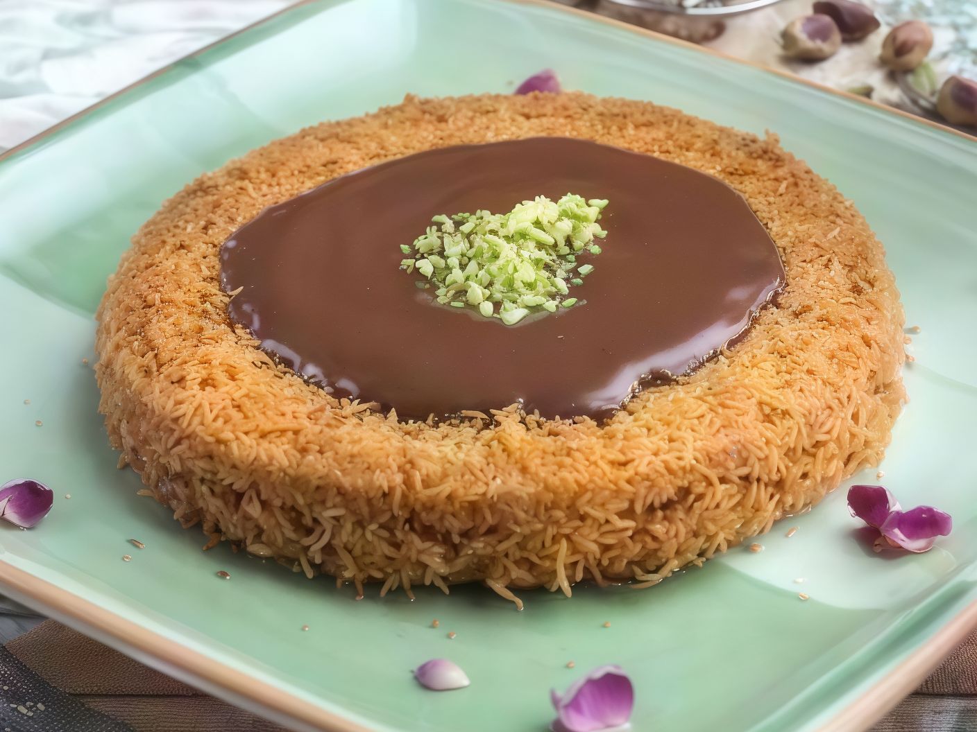 Kunafa Nabulsi With Nutella