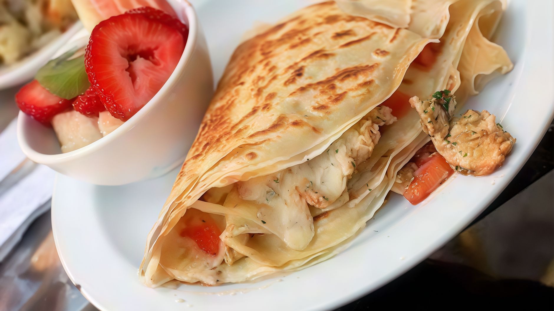 Crispy Chicken Crepe