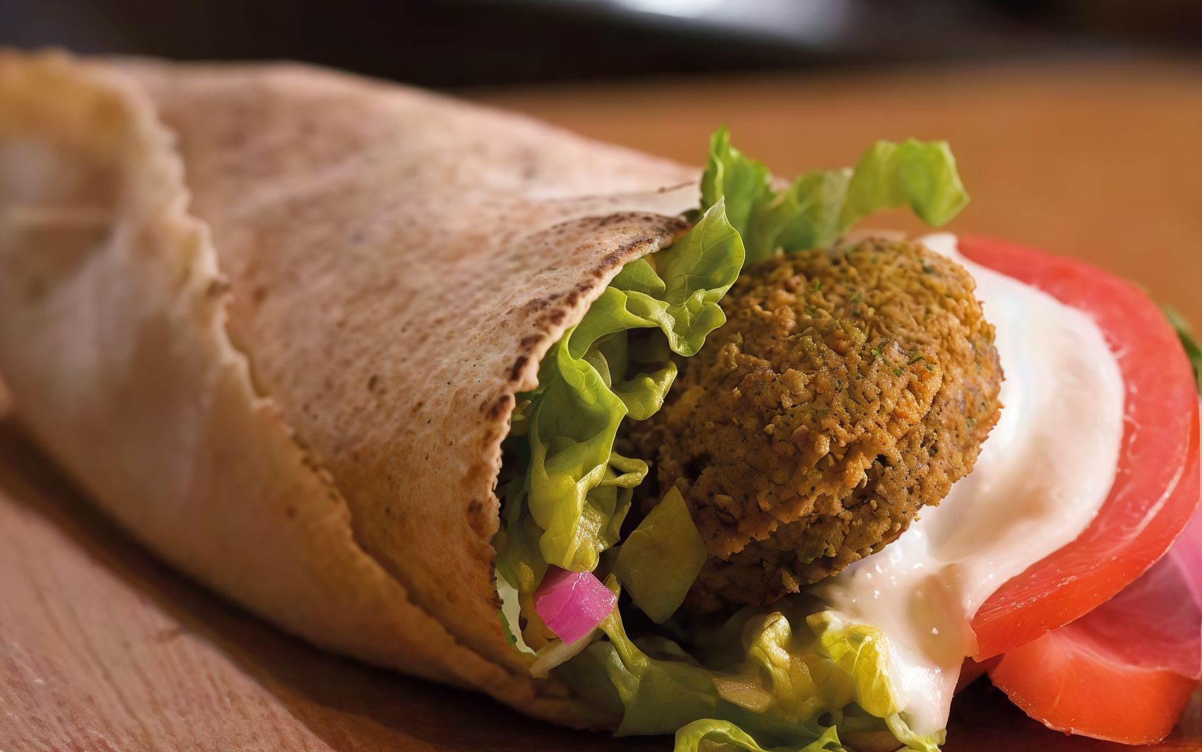 Falafel Wrap Sandwich