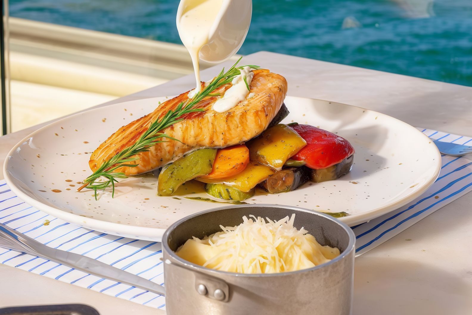 Creamy Caper Grill Salmon