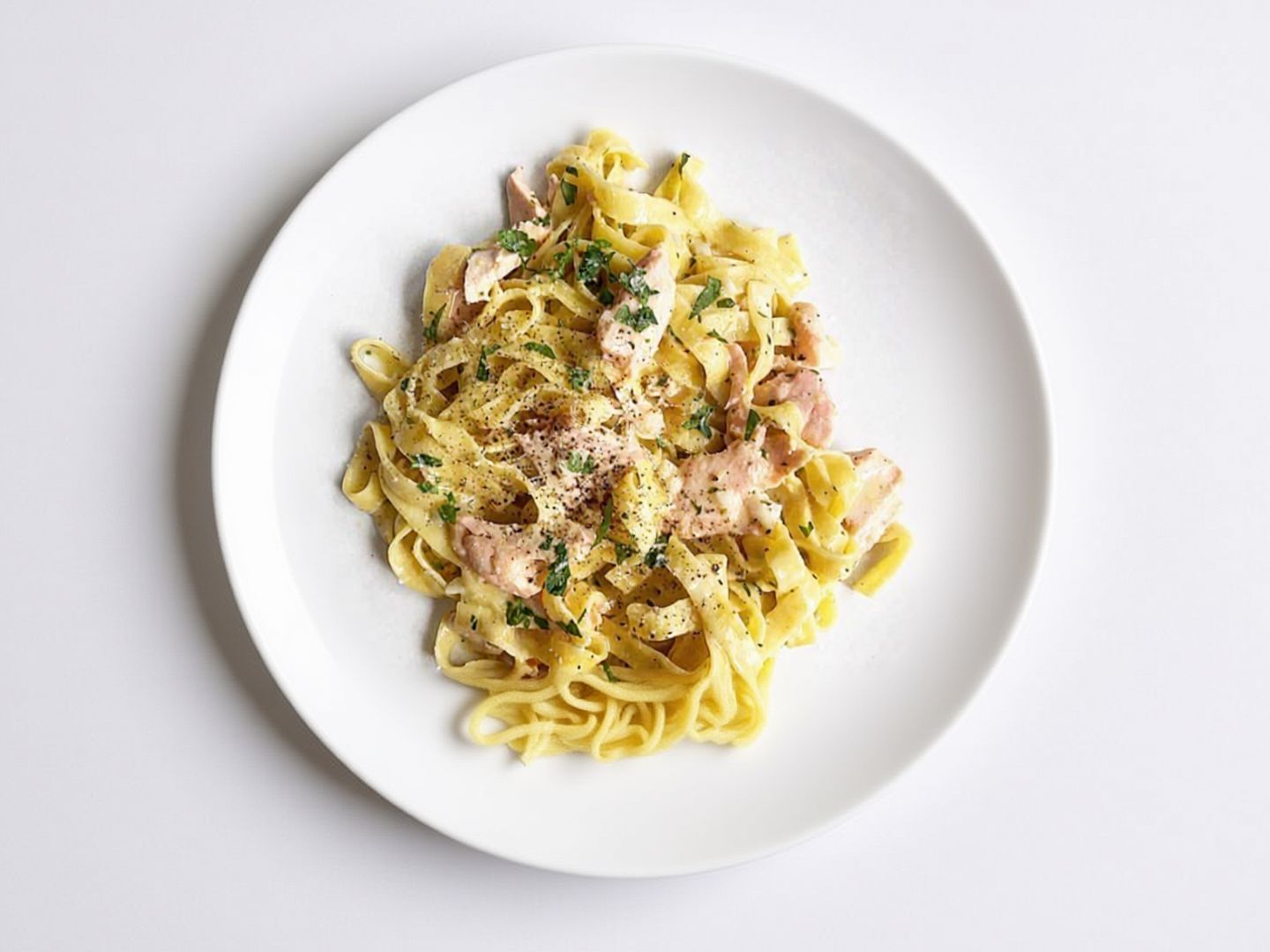 Salmon Tagliatelle Pasta