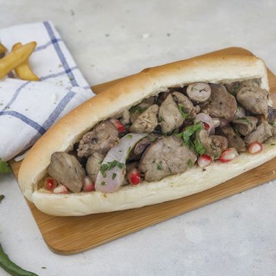 Chicken liver sandwich