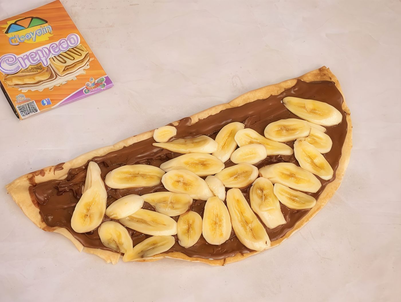 Large Super Crispy Crepe Offer with Nutella Chocolate and Banana Crepe Medium