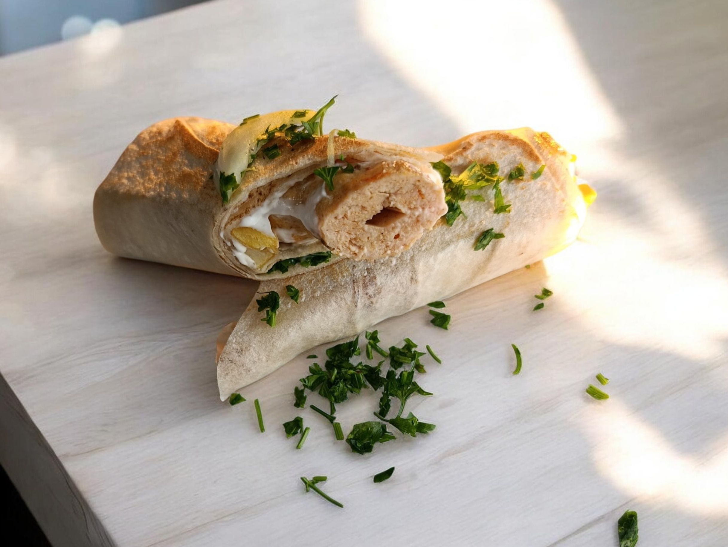 Chicken Kofta Kebab Sandwich