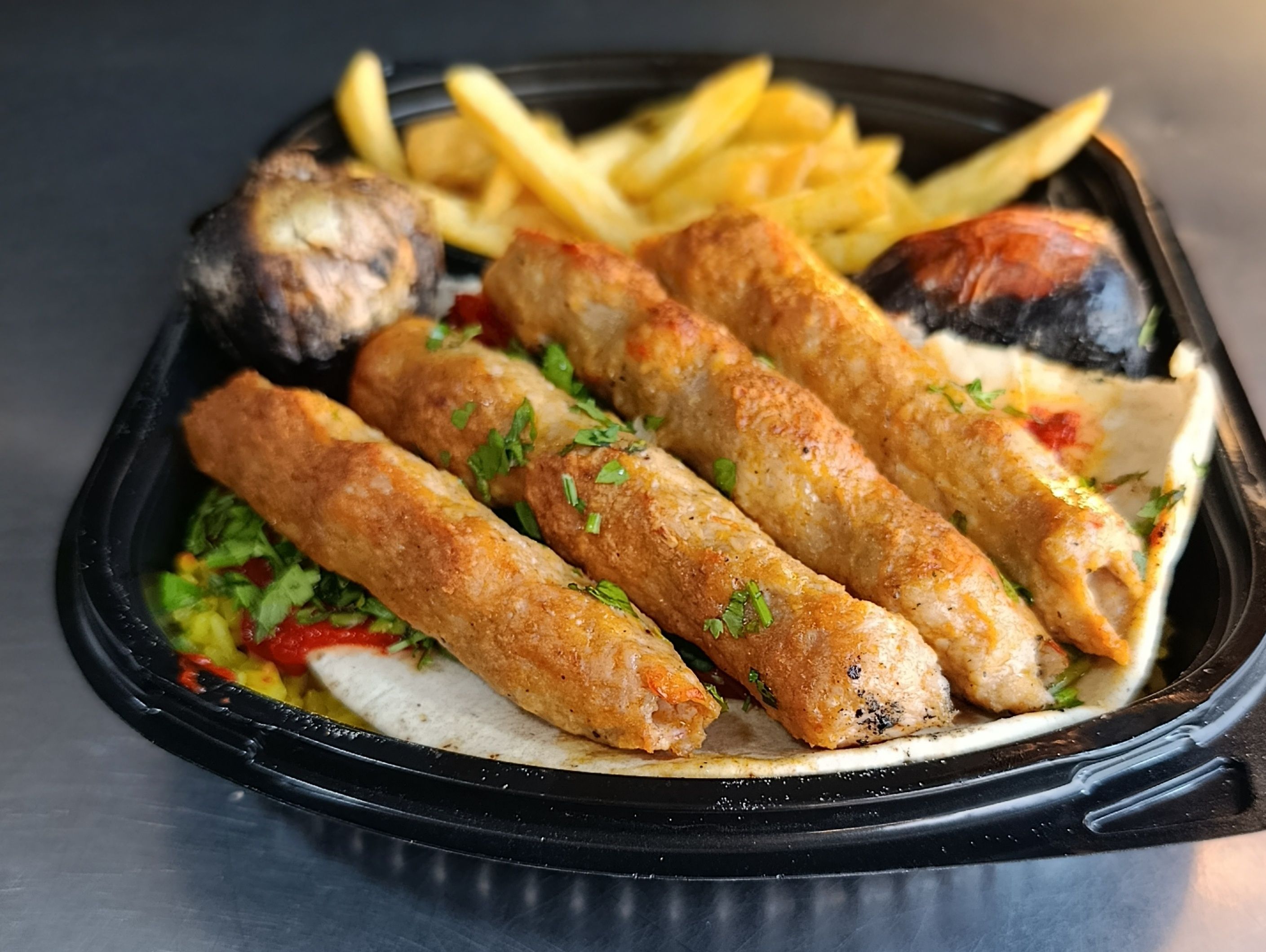Large Charcoal-Grilled Chicken Kofta Meal