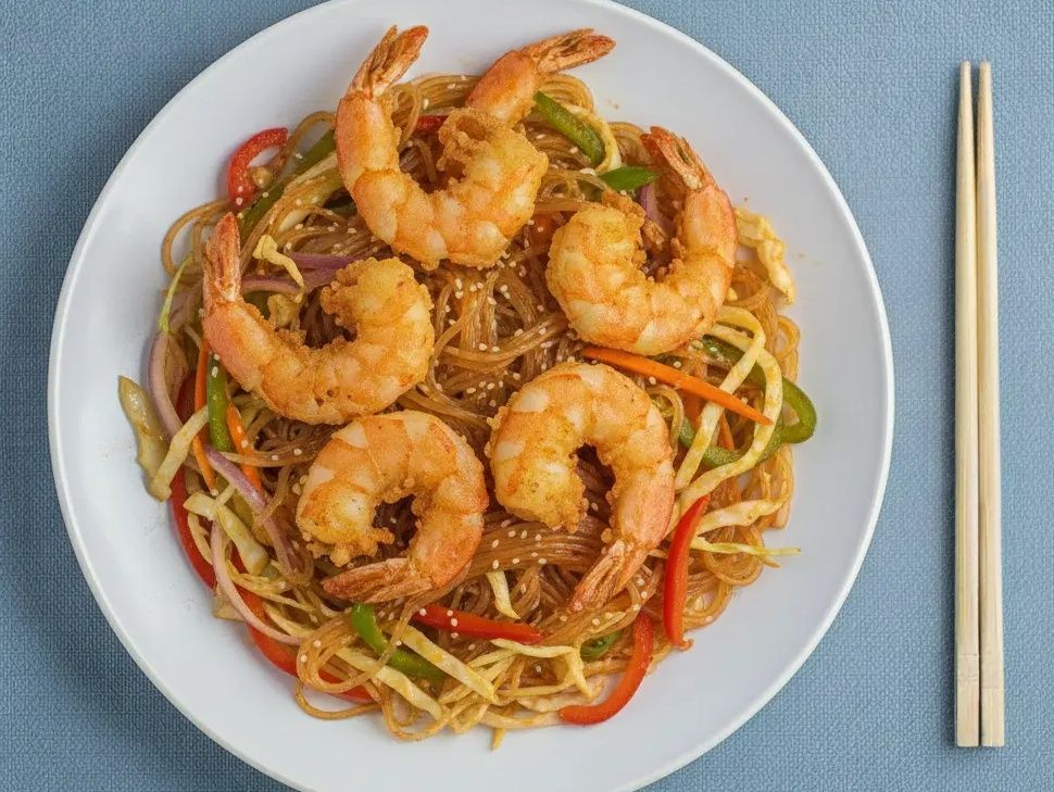 Spicy Shrimp Rice Noodles