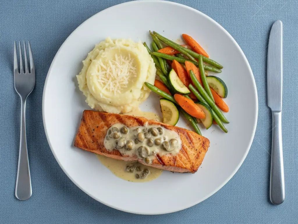 Grilled Salmon Fillet Platter