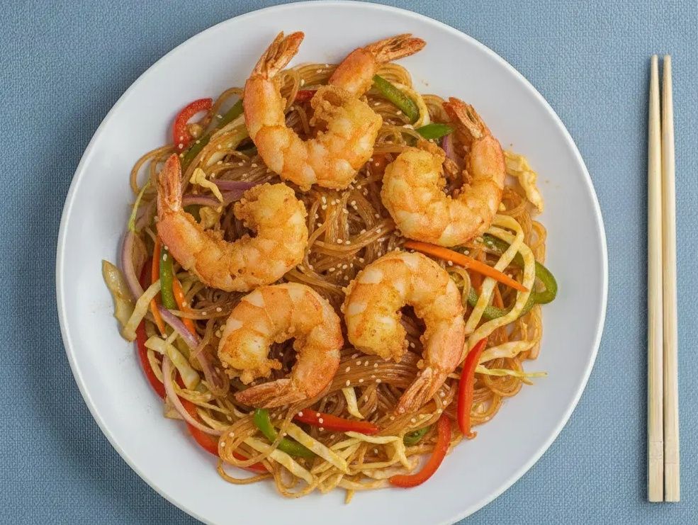 Spicy Shrimp Glass Noodles