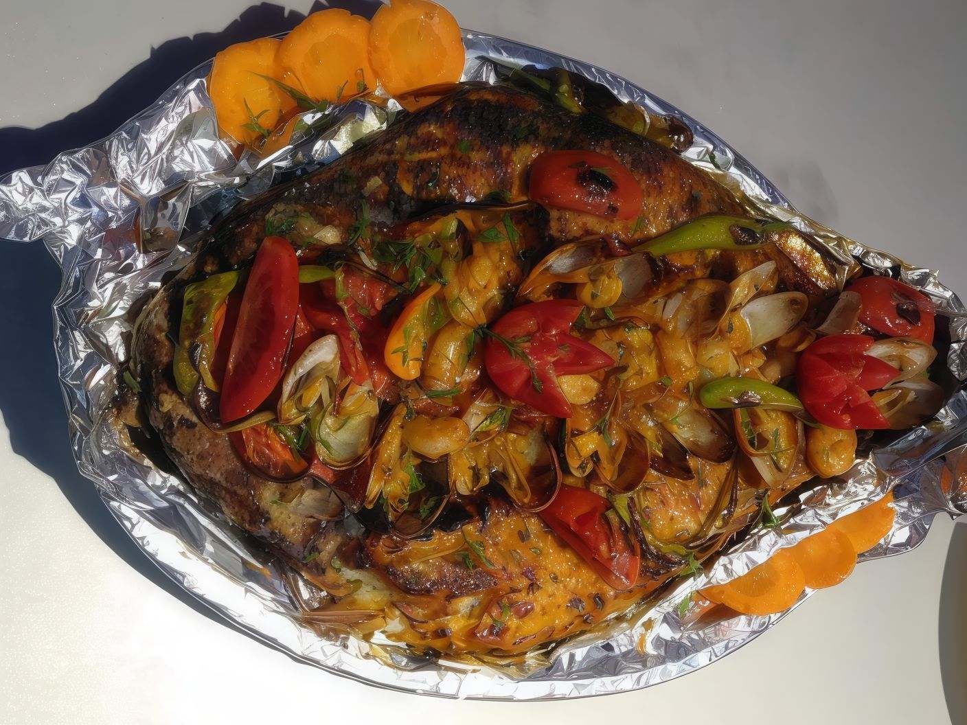 Singari fish fillet with seafood filling