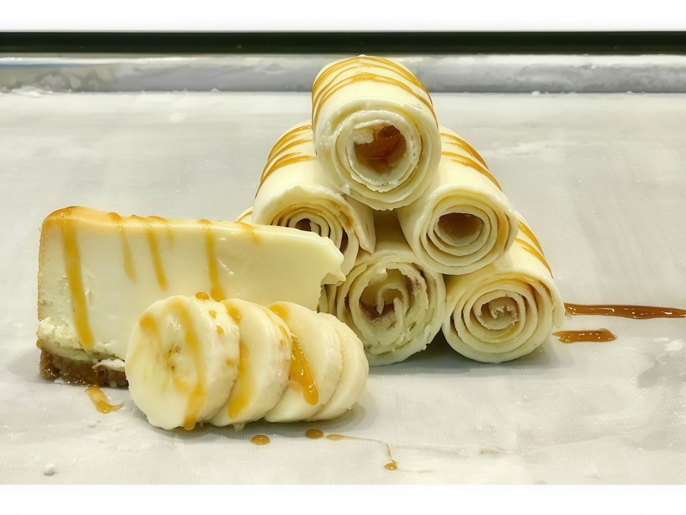 Banana Ice Cream Roll