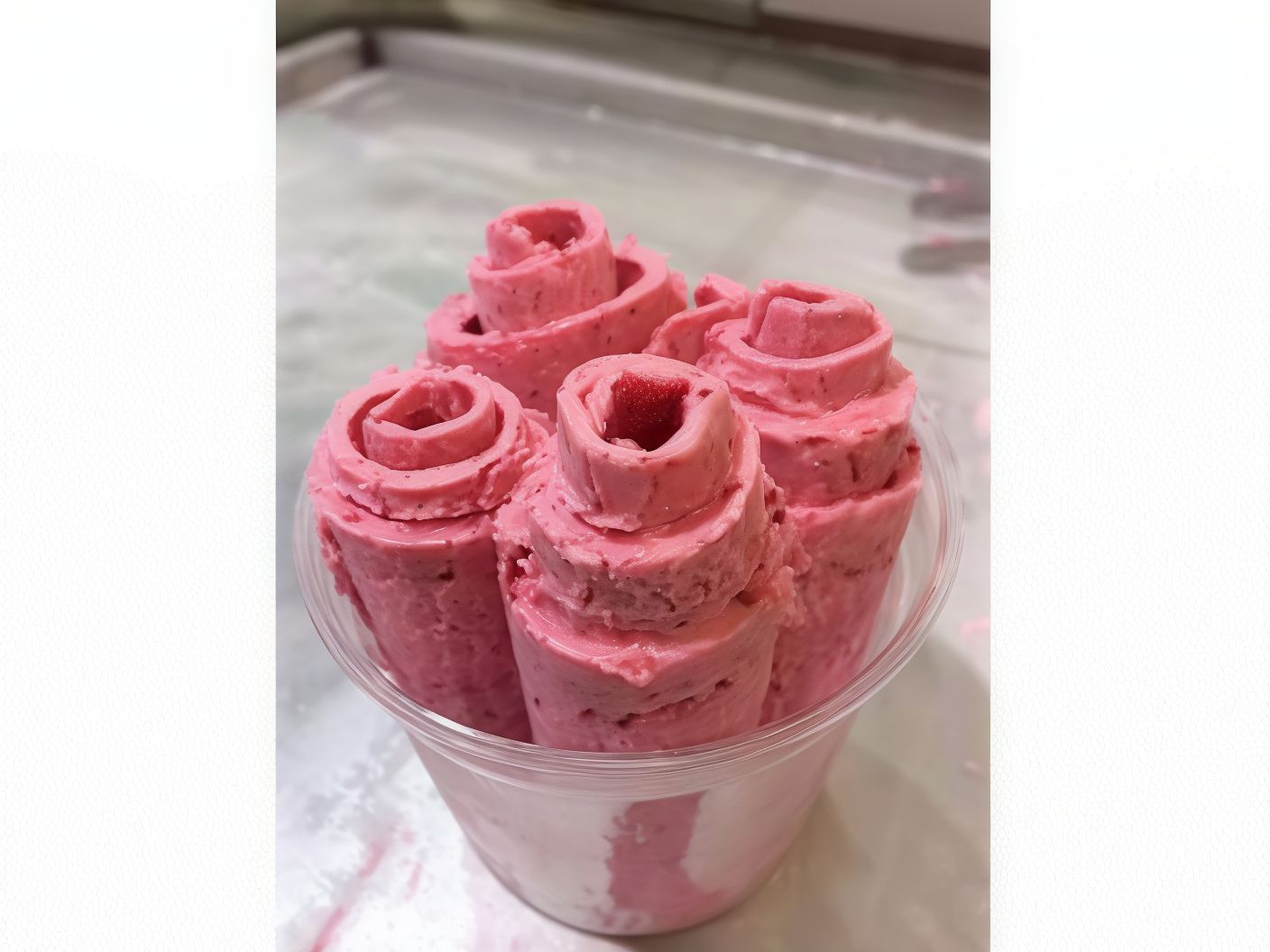 Watermelon Ice Cream Roll
