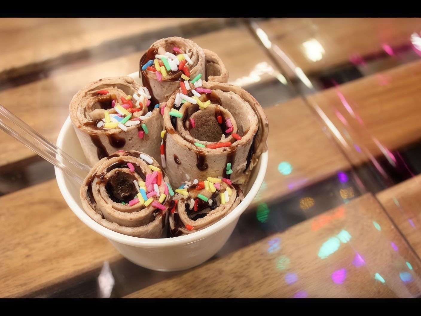 Date Ice Cream Roll