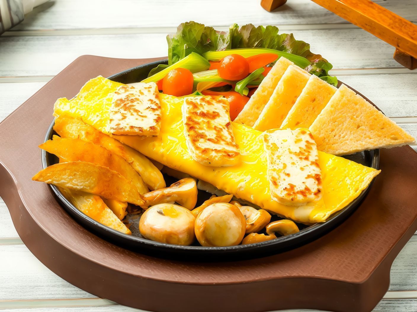 Halloumi Cheese Omelette