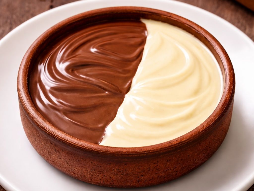 Half Chocolate Half White Chocolate casrole