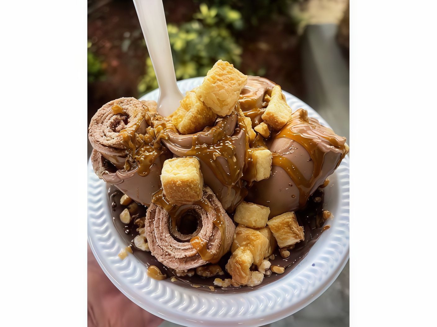 Nutella Chocolate Roll with Caramel
