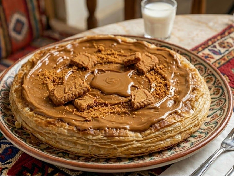 فطيرة لوتس اسبريد وسط