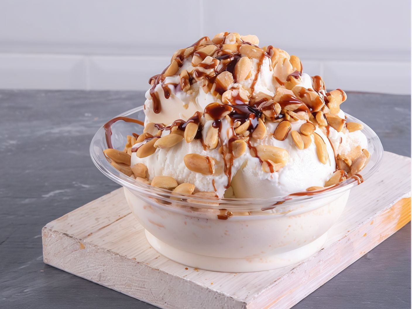 Peanut Bowl with Ice Cream