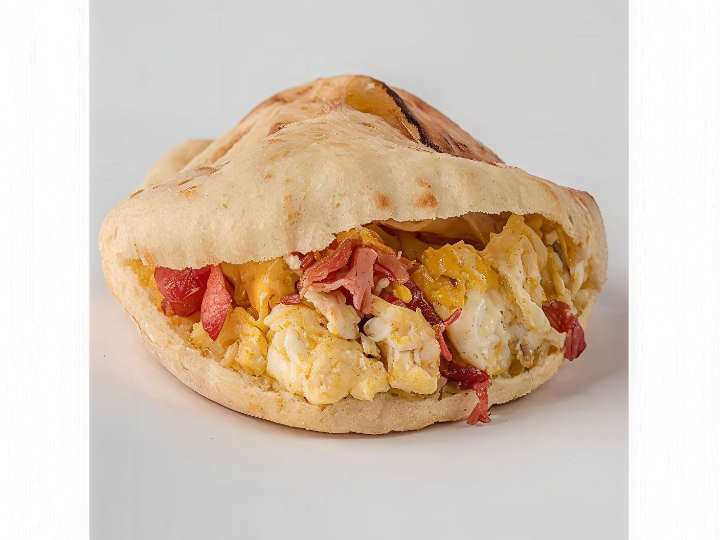 Baladi Pastrami With Eggs Sandwich