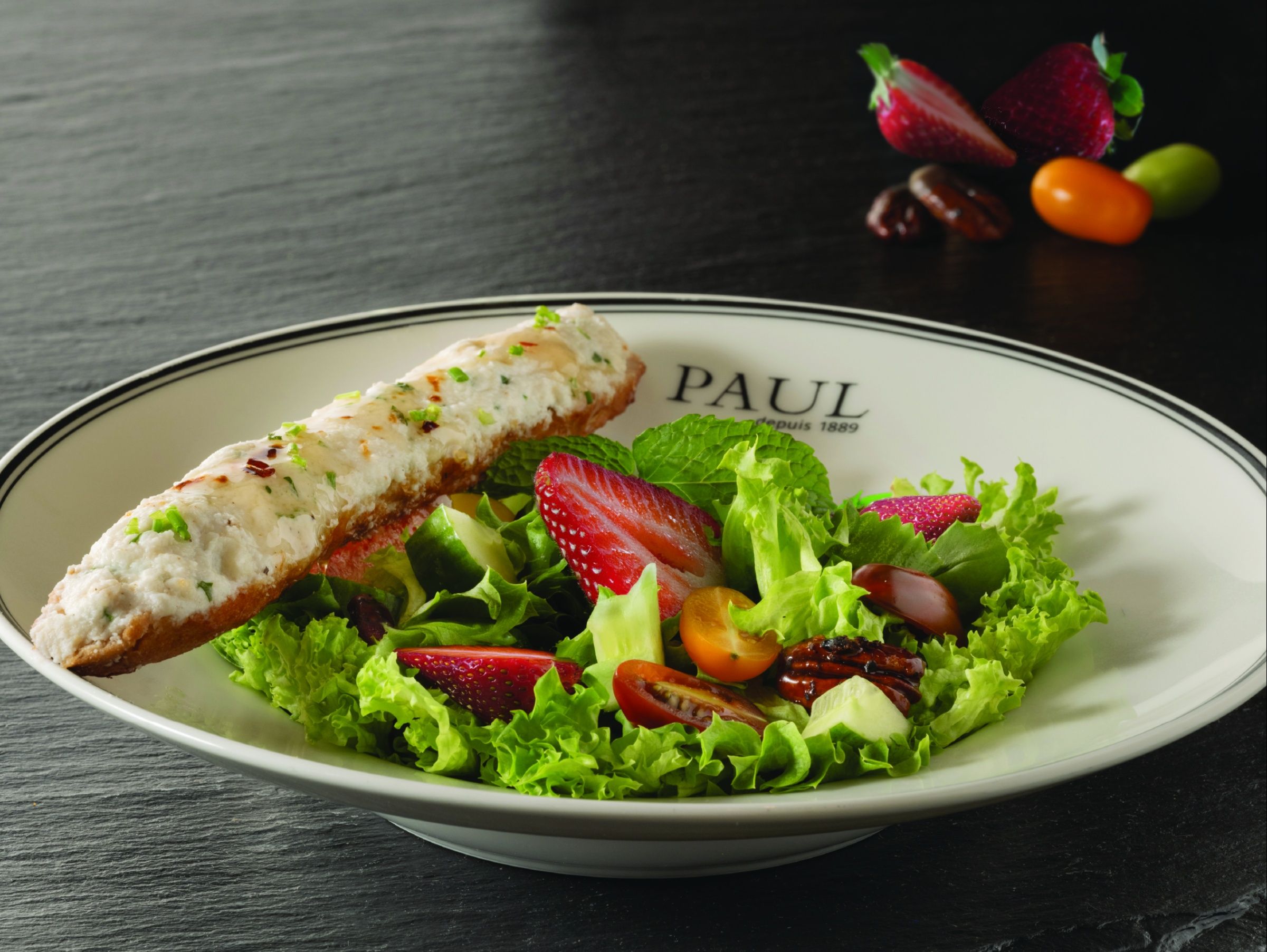 Caramelized Brulee Goat Cheese Salad