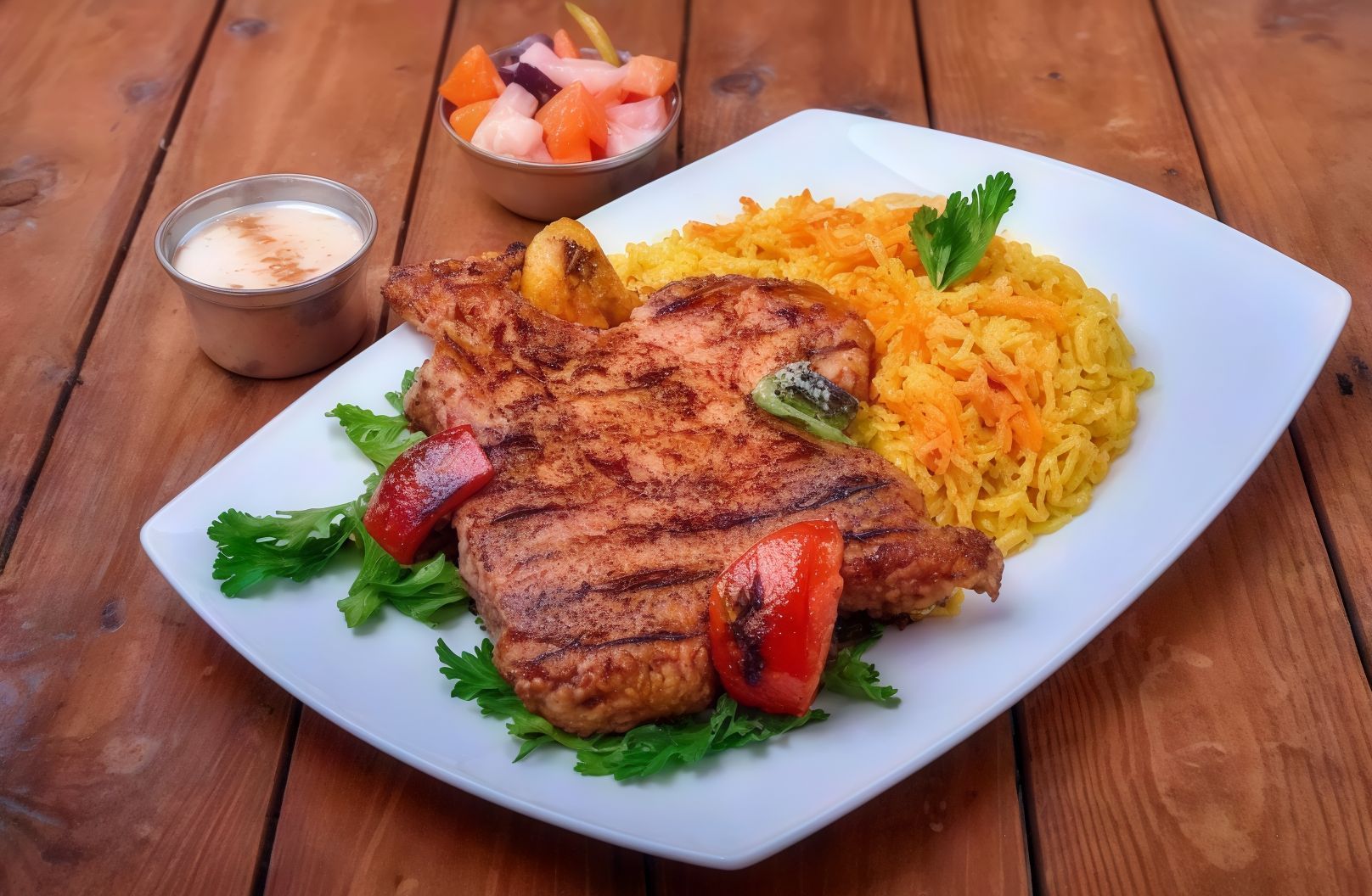 Chicken And Tarab Meal