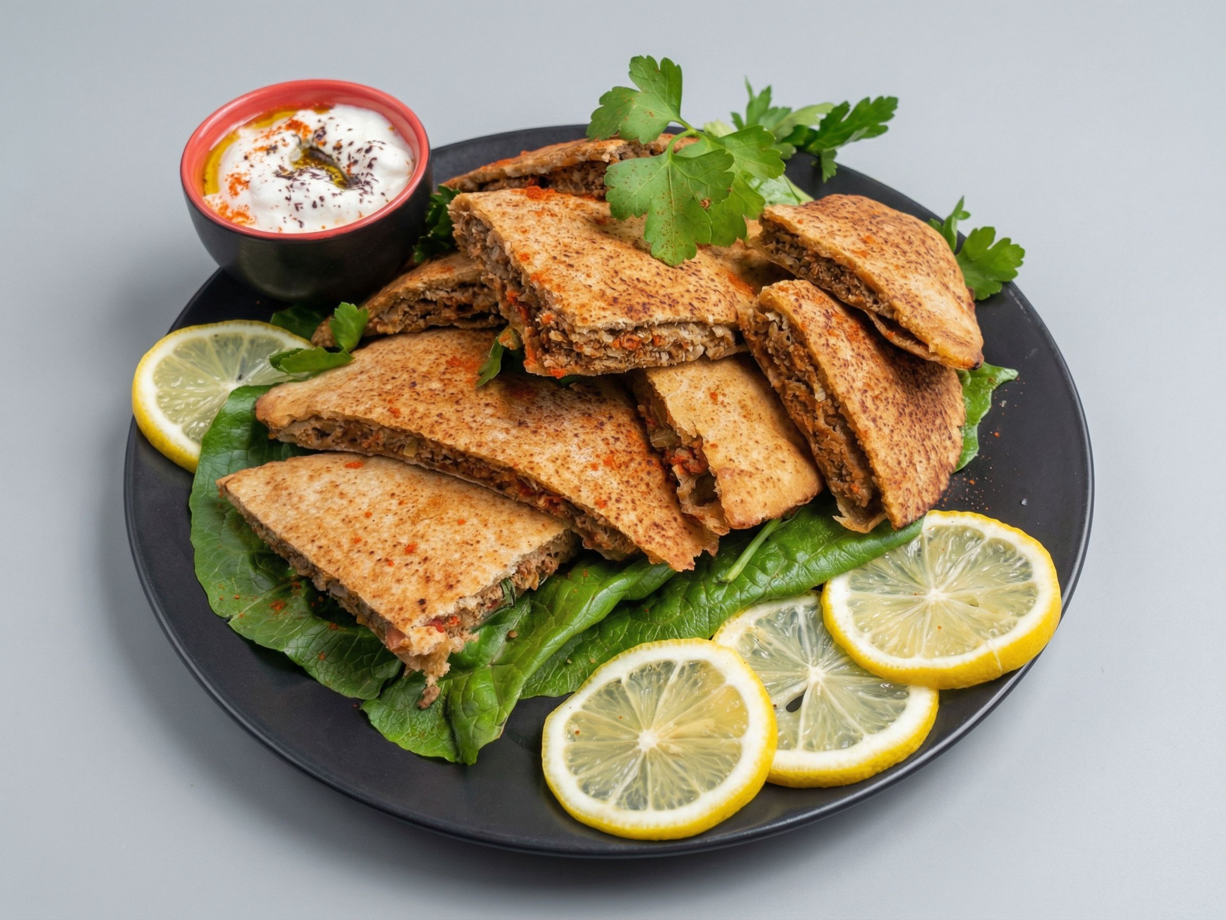 Hawawshi With Cheese Sandwich