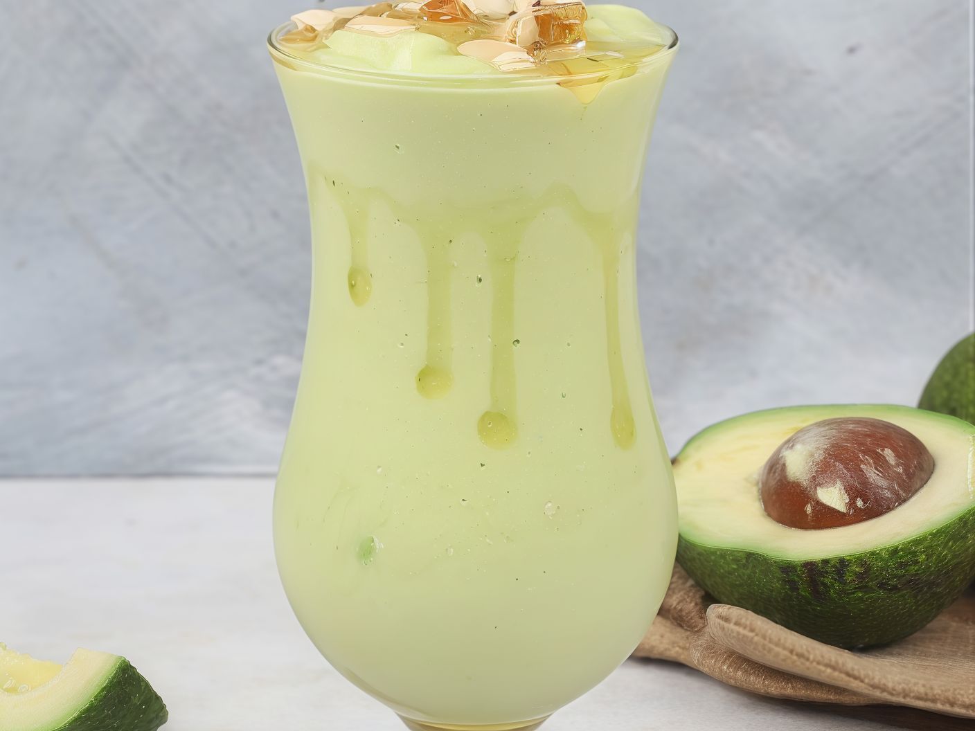 Avocado With Honey And Kiwi