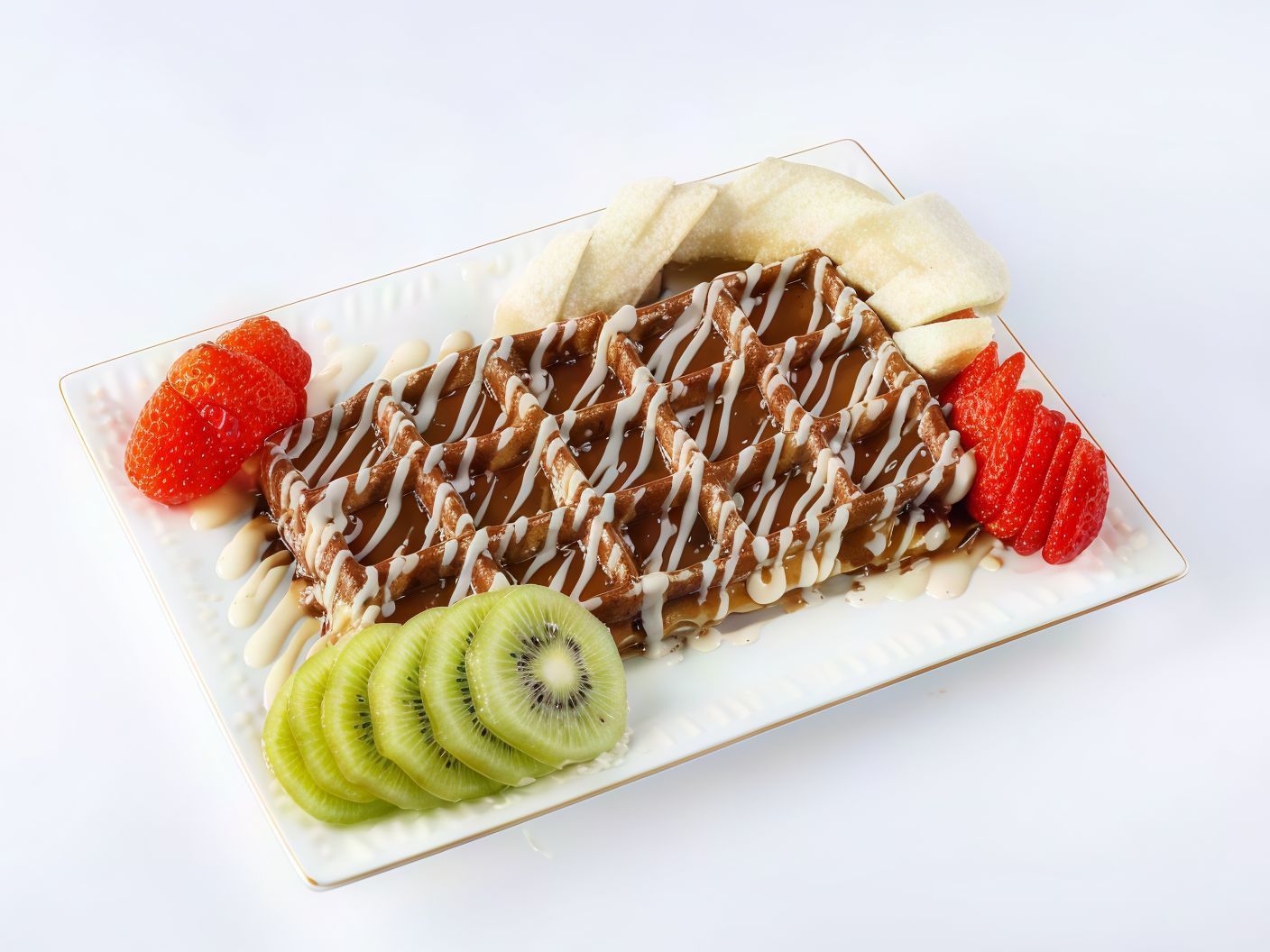 Waffle Mix With Fruits